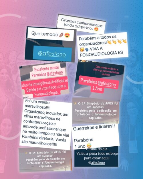 1 I Simpósio AFES Feedback